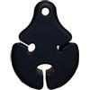 RANRAO Clip per canna da pesca in silicone, 4 pezzi, supporto luminoso multifunzionale, design scanalato, attrezzatura indossabile a mani libere per pesca a mosca (taglia S nero)