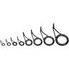 Drawup Kit di riparazione per canna da pesca, 8 pezzi, set di ricambio per occhi guida, telaio in acciaio inox per fissaggio punte di palo