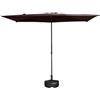 Generic LYGSWDB Habrur Ombrellone da Esterno Ombrellone da Esterno Ombrellone da Esterno 8.2ft/250cm Ombrellone da Spiaggia con Pulsante di Sollevamento Ombrellone da Mercato con Base Ombrellone da Spiaggia