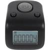 SHINEOFI Contatore Digitale Conta Dita in Silicone Nero Portatile con Batteria Inclusa per Corsa e Conteggio Manuale