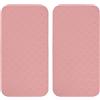 Allthingstore Tpe, ginocchiere da yoga, spessore 8 mm, antiscivolo, tappetino fitness per pilates, protezione per gomiti, portatile, imbottitura per pavimento, blu, confezione da 2 (rosa)