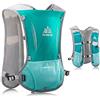 HINATAA Zaino Idratazione 5L, Gilet da Trail Running 190g per Donna Uomo, Zaino Corsa Running Leggero per Corsa Ciclismo Maratona Trekking Trail (Verde con 500ML Borraccia)