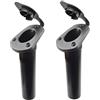 CNAFGBGG Supporto per asta per kayak Supporto per asta per barca da pesca Staffa per pesca Installazione semplice Attrezzatura per accessori Nero S 2 PZ.