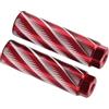 Generic Robuste Pedane Posteriori per Mountain Bike con Struttura Antiscivolo per Passeggeri e Corse Quotidiane Lega di Alluminio 3,94x1,1 Pollici 2 unità (rosso)