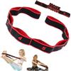 GWEOR Elastici fitness, Elastico Fasce di Resistenza, Yoga Stretching Band, Fasce Elastiche Fitness con 8 Fisso Loop per Pilates, Fitness, Stretching, Allenamento, Danza - Rosso