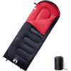 Ziaphsol Sacco a pelo per adulti, per campeggio, 3-4 stagioni, in poliestere 190T, 220 x 83 cm, leggero, per tenda, viaggi, backpacking, outdoor, calore e isolamento