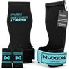NUXION PROJECT NUXION | Guanti per Crossfit in microfibra | con e senza magnesio | Impugnatura su barre, anelli e kettlebell | Set con polsiere in regalo | Taglie G e G+