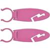 EffiFish Supporto per pagaia per kayak, clip in acciaio inox per stand up paddle, cinghia verde 11 cm (rosa)