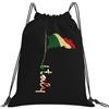 Generic Zaino con Coulisse Italy 04 Borsa con Coulisse Pieghevole Drawstring Backpack Impermeabile Sacchetta Sportiva per Vacanze Viaggi Unisex
