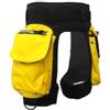 Allthingstore Pantaloncini in neoprene da 3 mm con tasche di grande capacità, fasce regolabili in vita per gambe con cerniera e fori di drenaggio, ideali per snorkeling, apnea e sport acquatici per sessioni (giallo