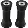 FortunateSweet 2 rulli di ricambio per vogatore da interni in nylon, lunghezza 91 mm, puleggia con cuscinetto scorrevole per casa, palestra, montaggio da 8 mm