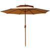 Generic LYGSWDB Ombrellone da Esterno Ombrellone da Esterno 8.8FT Doppia Ventilazione Superiore Ombrellone da Esterno 8 Stecche Ombrellone da Spiaggia Manovella Ombrellone da Esterno Ombrellone da Spiaggia