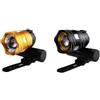 FELTECHELECTR Lampada Anteriore per Bicicletta da Montagna 2 Pezzi Ricaricabile USB in Alluminio con Luce Dorata per Ciclismo Notturno e Manubrio