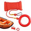 Generic Corda di salvataggio, con fibbia riflettente portatile, kit di protezione anticaduta, per canottaggio, pesca, campeggio, escursionismo, nuoto, arrampicata, ormeggio, kayak, canoa