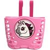 MOKKHNB Cestino Bici per Bambini Rosa in Plastica, Motivo Unicorno, Manubrio
