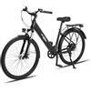Oryxearth E-Bike - Bicicletta elettrica da città Pedelec da 250 W, motore 25 km/h, 7 marce, con sensore di coppia, per adulti, da trekking, 80-100 km, batteria al litio da 10 Ah, per uomo e donna