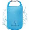 ioutdoor Borsa impermeabile leggera da 2 l, 5 l, 10 l, 20 l, 40 l, 70 l, mantiene l'attrezzatura pulita e asciutta, borsa asciutta piccola grande per kayak, spiaggia, rafting, escursionismo, nuoto