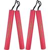 Ameble Nunchucks per bambini 2 pezzi in morbida schiuma, Nunchucks da allenamento leggeri e sicuri per principianti con imbottitura rossa per bambini, schiuma, da allenamento, 2 pezzi rossi morbidi, princip