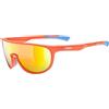 Uvex sportstyle 515, occhiali da sole Unisex adulto, orange matt/mirror orange, one size