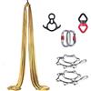 Generic Amaca aerea da yoga, amaca ad aria per yoga e danza acrobatica, kit altalena per yoga aereo, con materiale di seta resistente, per allenamento a casa e lezioni di yoga