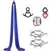 Generic Amaca aerea da yoga, amaca ad aria per yoga e danza acrobatica, kit altalena per yoga aereo, con materiale di seta resistente, per allenamento a casa e lezioni di yoga