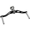 Allthingstore Maniglia a bilanciere in metallo per mulinello Daiwa Fuego Tatula Exceler Caldia Prorex 95 mm Interasse CNC in lega di alluminio aeronautico pezzo di ricambio in nero rosso oro viola (grigio)