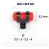 Omps Mirino in plastica Omps rosso diametro 3 mm
