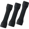 Allthingstore Supporto per canna da pesca in silicone ad alta resistenza, distanziatore e protezione per mulinello per canne da baitcasting, per ridurre l'oscillazione e prevenire l'usura, colore nero, materiale