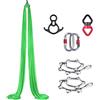 Generic Amaca aerea da yoga, amaca ad aria per yoga e danza acrobatica, kit altalena per yoga aereo, con materiale di seta resistente, per allenamento a casa e lezioni di yoga