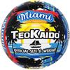 CUCUBA Pallone da Volley Beach Volley Motivo Spiaggia con Palme Miami da Allenamento o Partita Misura Regolamentare