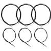 Homoyoyo 3 Set Guaina Cavo Freno Bici in Plastico e Metallo Nero, Protegge Filo Interno, Adatta per Mountain Bike e Uso in Corsa