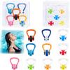 GIONAR 10 pinze per naso da nuoto, in silicone, impermeabili | GIONAR Pinza nasale Pro con 2 scatole portaoggetti, per bambini (dai 7 anni) e adulti e principianti, multicolore