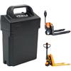 HJGHY ,Without Light, Batteria per Carrello elevatore Elettrico da 24 V 20 Ah, batterie al Litio Ferro fosfato da 24 Volt LiFePO4 per Motore di transpallet con Maniglia Portatile