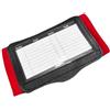 ComfyHarbor Braccialetto con 3 finestre per allenatori, cinturino quarterback in PVC per giochi di football americano, nero, 17 x 10,8 cm (rosso)