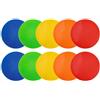 Hitopin 10 Pezzi Antiscivolo Spot Marker, Marcatore Spot Colorato, Marcatori di Tappeti Rotondo, Sit Marcatore Colorati, per Allenamento di Pallacanestro di Calcio Pratica di Danza