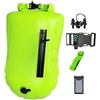 Générique Boa di Nuoto, Galleggiante di Sicurezza Alta Visibilità, 37 x 69 cm, Bolla di Acqua Libera Borsa Galleggiante di Traino Tasca per Touch Screen Integrata per Allenamento, Corsa