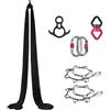 Generic Amaca aerea da yoga, amaca ad aria per yoga e danza acrobatica, kit altalena per yoga aereo, con materiale di seta resistente, per allenamento a casa e lezioni di yoga