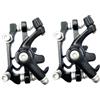 NUSITOU Kit Freni a Disco Meccanici Nero in Lega di Alluminio Facile da Installare per Garantire Sicurezza nella Guida per Bicicletta Mountain Bike Anteriore e Posteriore