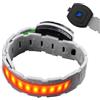 Générique Bracciale luminoso a LED - Lampada di avvertimento impermeabile a tre modalità, unità di alimentazione ricaricabile USB 1000 mAh, banda di sicurezza leggera e regolabile | camminata