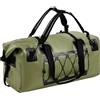 QuivyLivy Borsone impermeabile da 70 l, in PVC 500D, borsone da viaggio per campeggio, escursionismo, ciclismo, con coperchio arrotolabile, con valvola di compressione (nero)