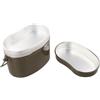 Drawup Pentola portatile da campeggio in alluminio da 1200 ml, design a forma di vita, per attrezzatura da trekking, picnic, kit da cucina leggero, attrezzatura da zaino in spalla, 350 g