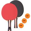 STIGA Performance - Set da ping pong per 2 giocatori, 2 racchette da ping pong, 3 - 3 palline arancioni incluse