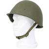 ZJIEYU Casco Militare SSh-40 In Stile Russo, Casco da Softair Steel Tactics, Cappello Militare Verde EMR Della Seconda Guerra Mondiale, per Softair Attività All'aperto CS e Caccia