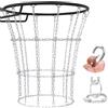 Kipika Rete per canestro da basket resistente, rete a catena in acciaio al carbonio antiruggine per cerchi standard da 45,7 cm, design a 12 anelli per uso interno ed esterno, installazione senza attrezzi