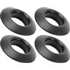 Hemobllo 4 Pezzi Anelli Antigoccia in Gomma Nera per Pagaia Kayak, Accessori Impermeabili e Leggeri, Adatti a Diametro 3.00cm, per Attrezzatura Pesca e Campeggio