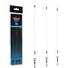ZUZZEE Ronnie Rig Boom Lenza da pesca in fluorocarbon 13,6 kg in acciaio ad anello terminale per pesca alla carpa e pesca in mare