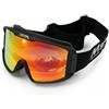 Msport Maschera da Sci e Snowboard REVO HD Vision - Antiappannamento, Protezione UV400, Compatibile con Occhiali da Vista - Arancione