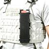 TCHAWk Portacartucce Tattico Calibro 12 - 8 Cartucce Ambidestro, con Fissaggi Regolabili per Cintura e MOLLE, Nylon Nero 24×5,5×7,2 cm