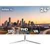 Nilox Monitor Led 23,8" Nilox NXM24FHD1201W Fhd 1920x1080 4ms classe E Bianco [NXM24FHD1201W]