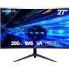 Nilox Monitor Gaming Led 27'' Nilox NXM27CV28001 Fhd 1920x1080 1ms Classe E Nero [NXM27CV28001]